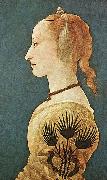 Alesso Baldovinetti Portrait of a Lady in Yellow oil painting on canvas